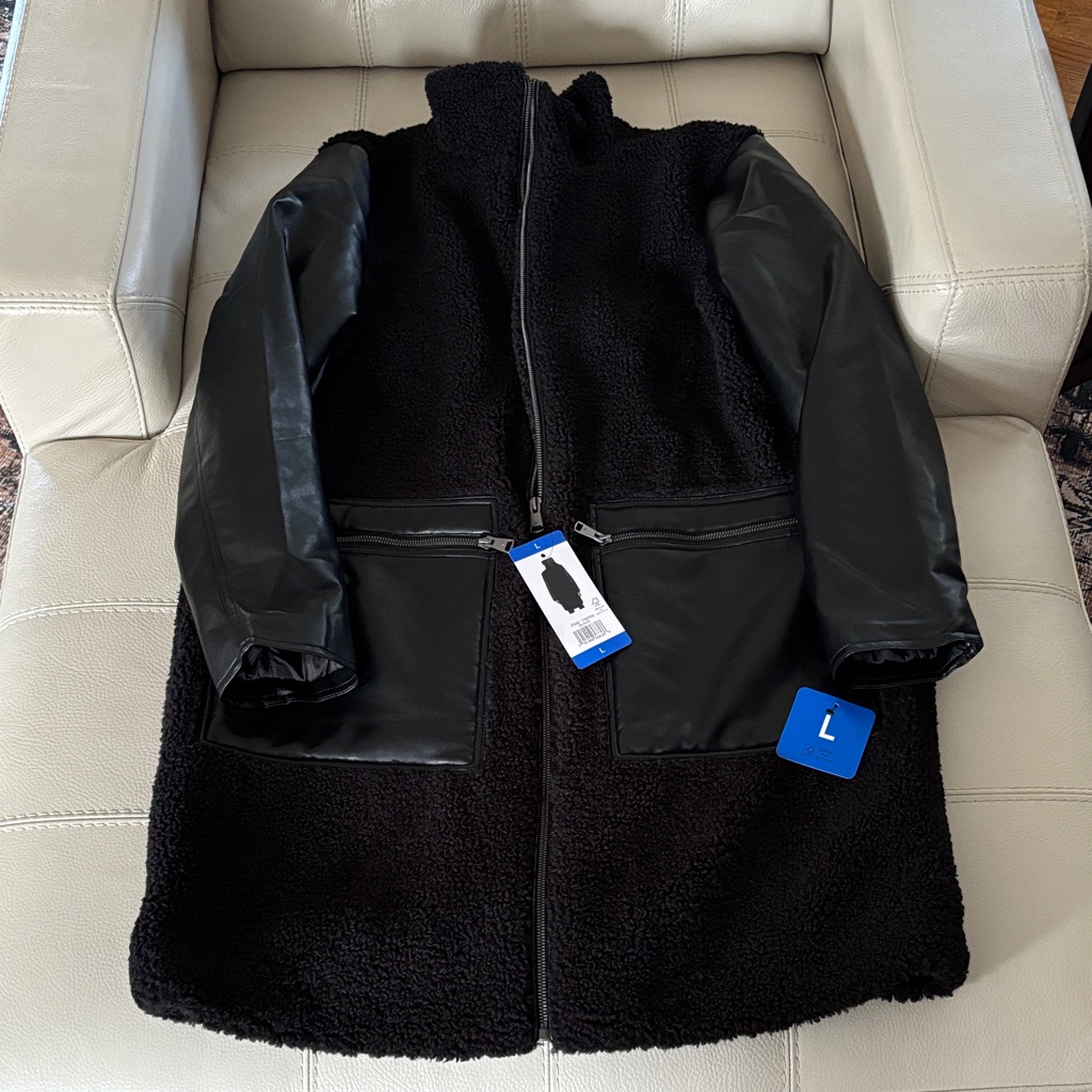 Andrew Marc Black Shearling Coat